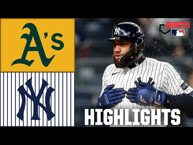 Athletics vs. New York Yankees | Full Game Highlights | ESPN MLB