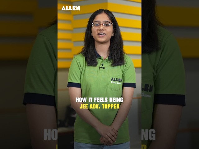 Did You Ever Think You’d Top? | Girl Topper Larissa on AIR 59 (JEE Advanced 2025) Victory 🏅 #shorts