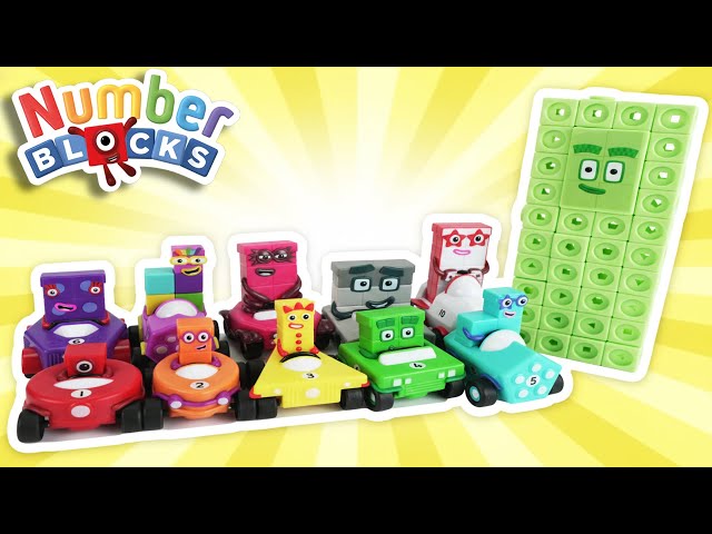 Numberblocks-Autos und die fehlende Nummer 40! Finde die Teile 6–10! | Lerne Zahlen, Farben und F...