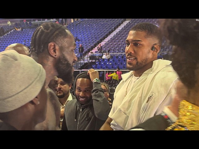 Deontay Wilder CONFRONTS Anthony Joshua "LET'S DO IT!" Immediately after Derek Chisora Win