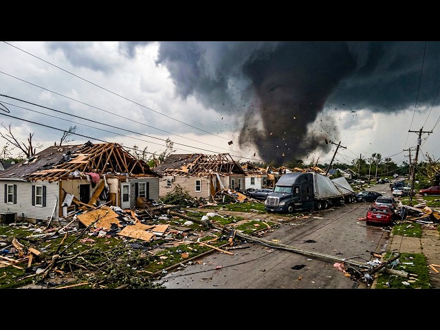 Michigan in Ruins! Brutal Storm Tornado Destroys Homes, Cars in Union City