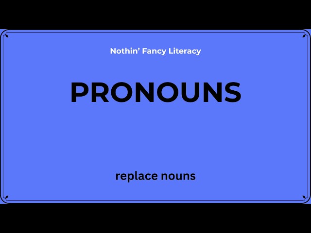 What is a Pronoun? | Easy English Grammar Lesson for Students & ESL