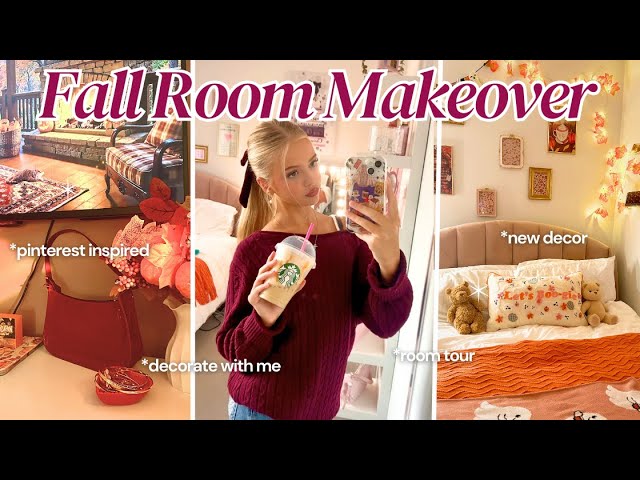 FALL ROOM MAKEOVER 2025🍂 decorate with me & tour 🍁🎃