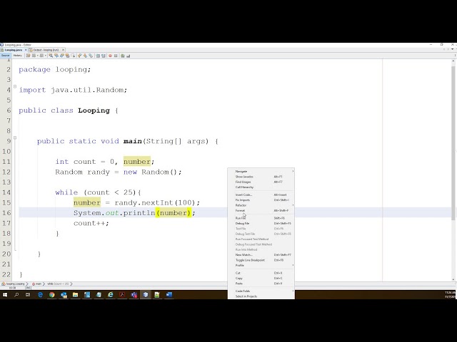 Java Programming While Loops and Random numbers