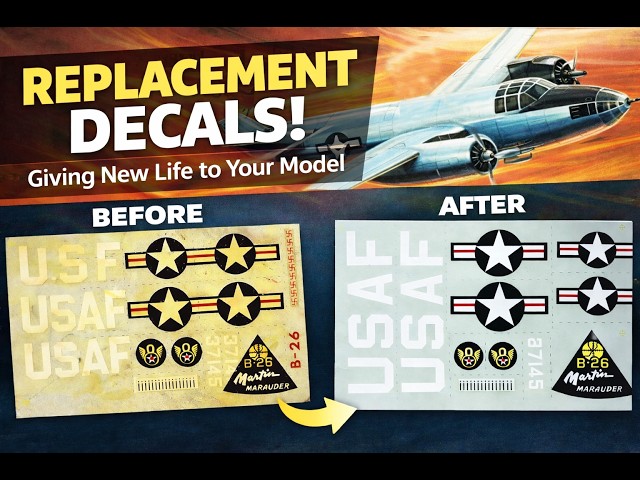 No Decals? I Made My Own! Aurora B-26 Marauder Build