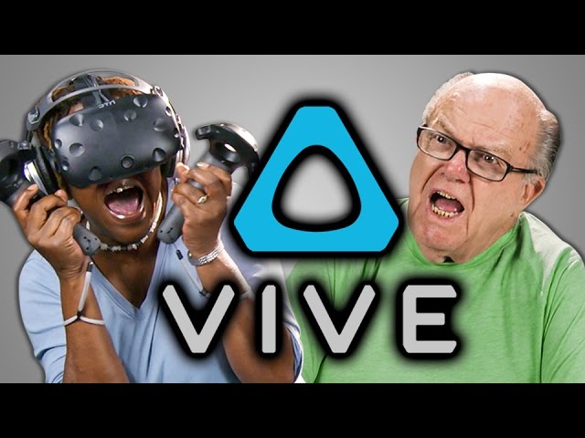 ELDERS REACT TO HTC VIVE (VR)