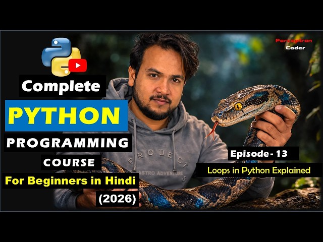 Loops in Python Explained | For Loop & while Loop | Python Tutorial - Episode 13