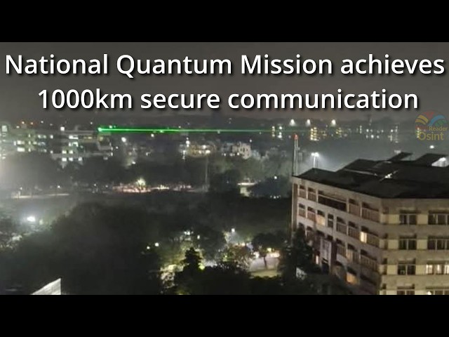 1000km secure communication achieved by National Quantum Mission