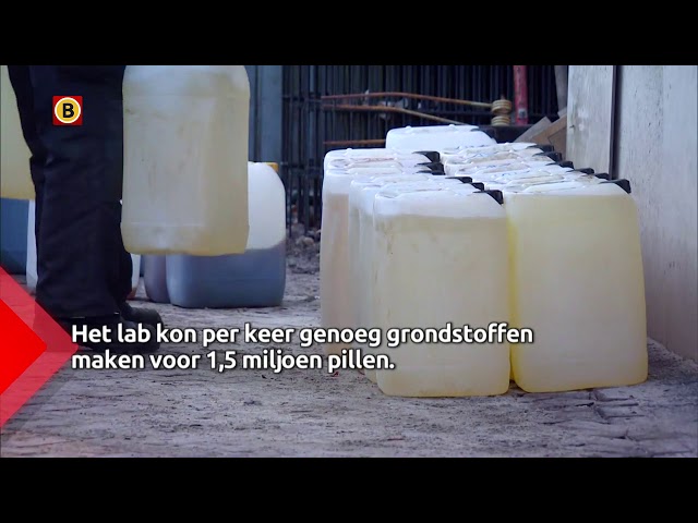 Een kijkje in het drugslab in Liempde waar grondstoffen voor 1,5 miljoen pillen per keer werden g...