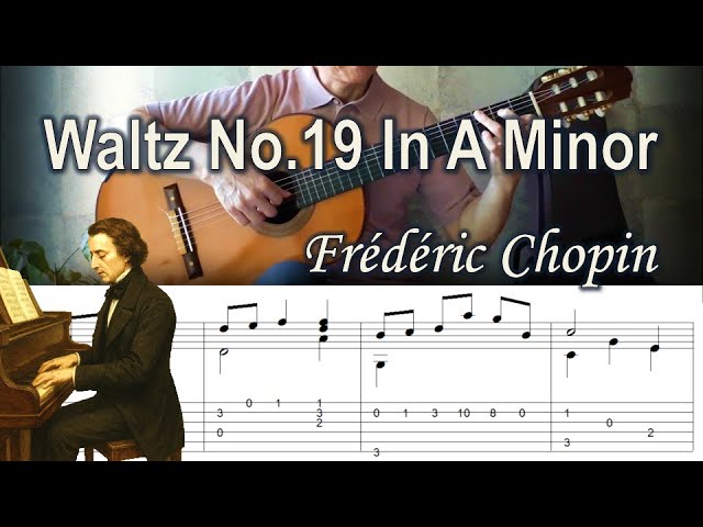 Frédéric Chopin - Waltz No.19 In A Minor | Classical Guitar