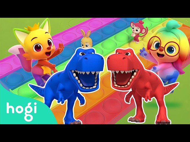 BEST SONGS of the MONTH 🦖｜Pop It + Jingle Play and More｜Dinosaurs for Kids｜Hogi Pinkfong