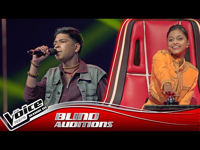 Thisara Sandul | Swarnapaliye (ස්වර්ණපාලියේ) | Blind Auditions | The Voice Teens Sri Lanka S3