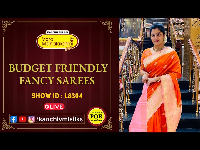 Budget Friendly Fancy Sarees Collection | WhatsApp 89 0001 0002 | Kancheepuram Varamahalakshmi Silks
