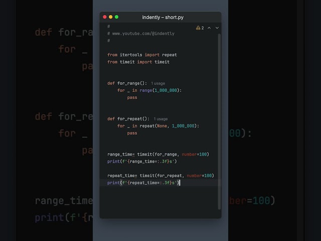 THIS for..loop Optimisation in Python is CRAZY #coding #python #pythonprogramming