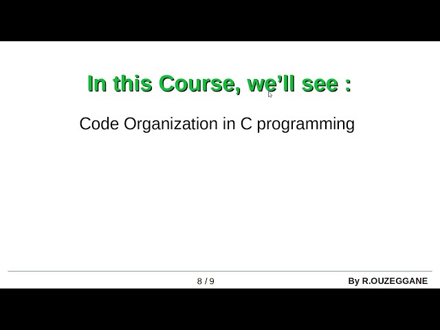 Code Refactoring - 01 - building process - object file and executable file