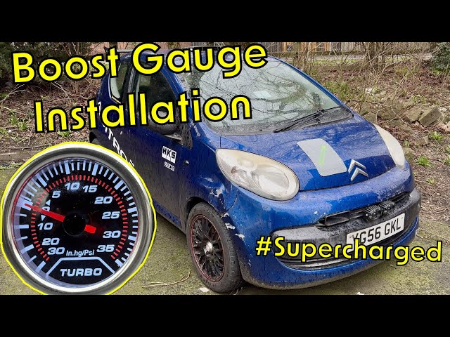 Supercharged Citroen C1 Boost Gauge Install / What Boost is it REALLY Running?