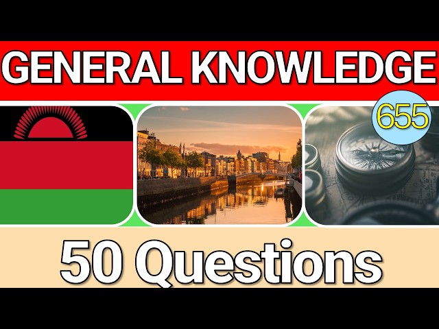 Educational General Knowledge Quiz Trivia 621 📚💡| Can You Answer All 50 Questions Correctly? 2026