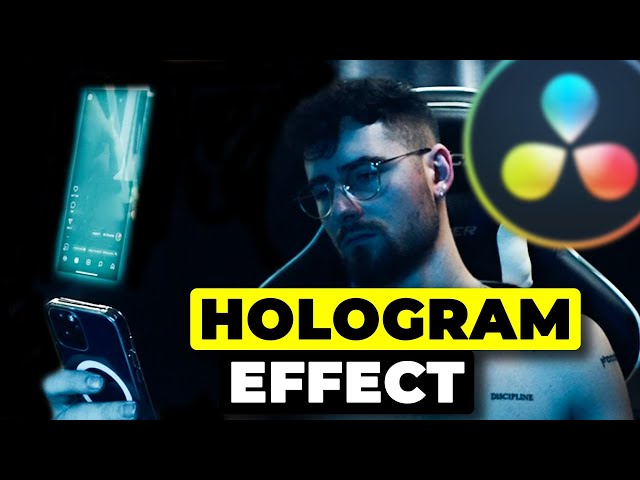 Holograms in DaVinci Resolve 18 - How To Create A Hologram Effect