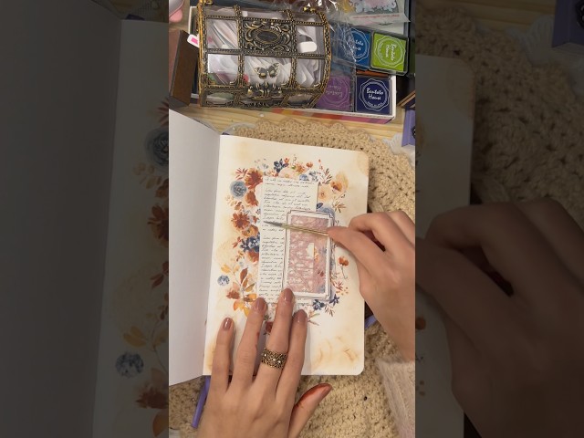 Vintage Journal Idea | journal with me | scrapbooking #asmr #scrapbooking #aestheticjournal