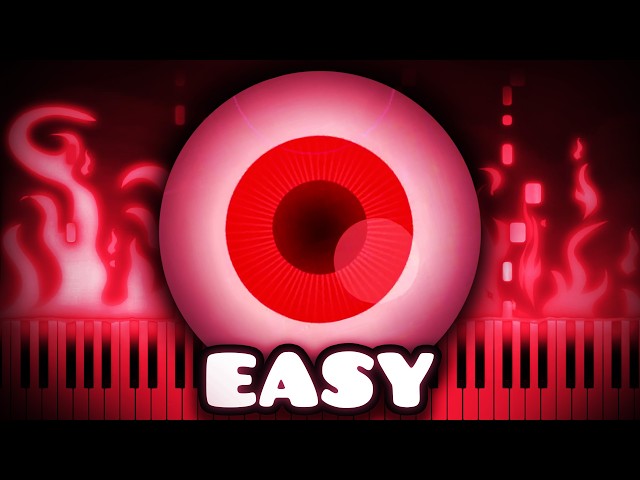 iSpyWithMyLittleEye - Geometry Dash | EASY Piano Tutorial