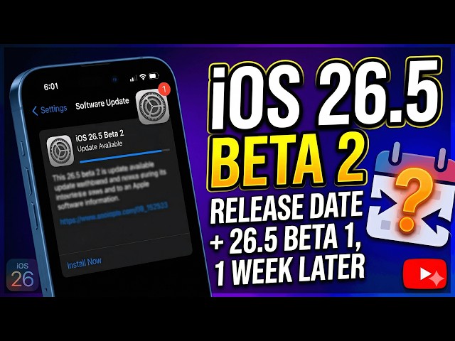 iOS 26.5 Beta 2 Release Date + 1 Week Later Review (Battery & Performance)!