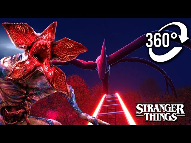 Roller Coaster in the Upside Down | Stranger Things | 360 VR Video | 8K Ambisonics