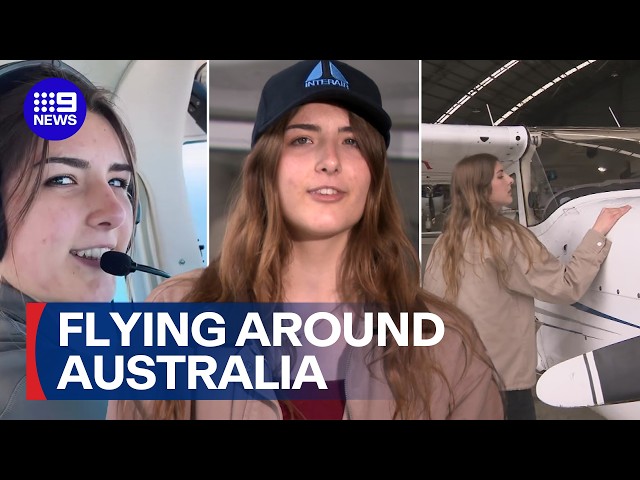 Aviation world record in the sights of teenager | 9 News Australia