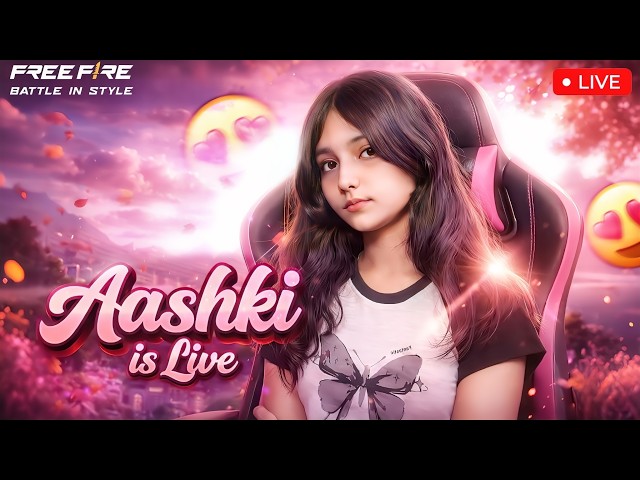 🔴FREE FIRE LIVE WITH AASHKI AND 1 VS 4 GUILD TEST😎 #classyff #fflive #nonstopgaming  #girlgamer