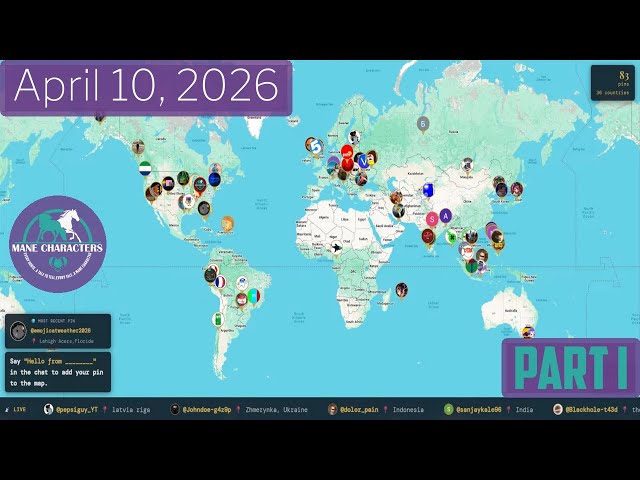 🌍 Hello From Around the World — Say Hi From Wherever You're Watching! | April 10, 2026 · Part I