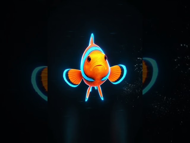 Vivid 3D Hologram Clownfish Swims So Real You Won’t Believe It