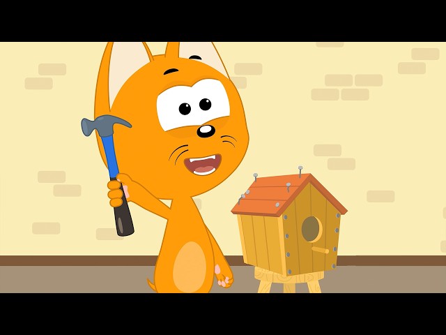 МОЛОТОК Котенок Котэ песенка мультик для самых маленьких - Учим рабочие инструменты