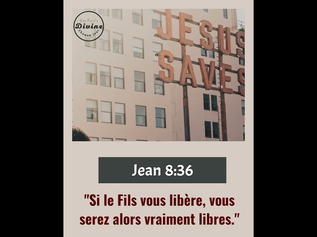 Verset Biblique Du Jour - Jean 8:36 | La vraie liberté en Jésus !