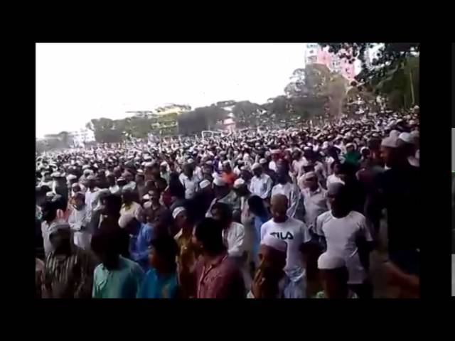 গোলাম  আযমের জানাযায় লক্ষ লক্ষ জনতা