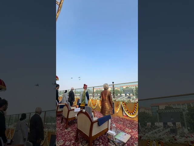 #OperationSindoor helicopter formation steals the show during Republic Day parade at Kartavya Path