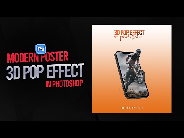How to make Pop Effect in Adobe Photoshop |Graphic design tutorial and tip