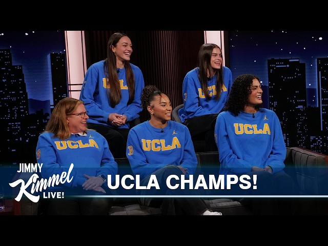 Jimmy Kimmel Interviews the NCAA Champion UCLA Women’s Basketball Team