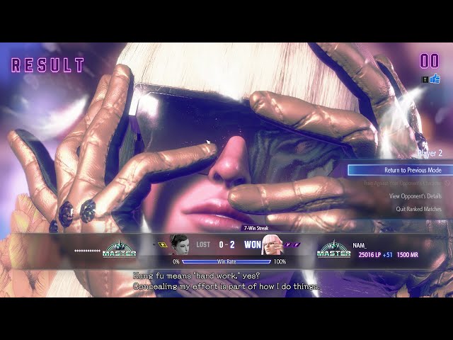 To steal from Dunkey: I beat Street Fighter!