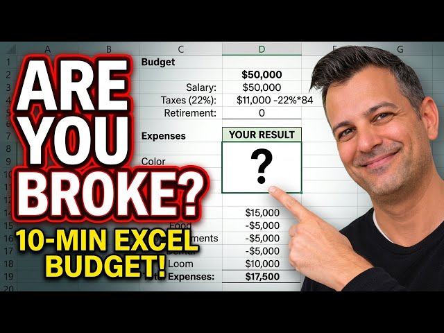 Build a Budget in Excel in 10 Minutes — and See If You're Actually Broke