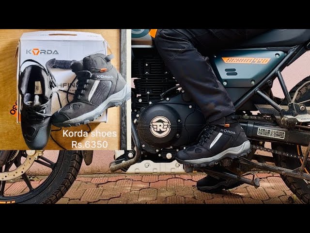Review of Korda biking&trekking shoes. #bikeridingshoes #royalenfieldmotorcycles #scram440 #korda