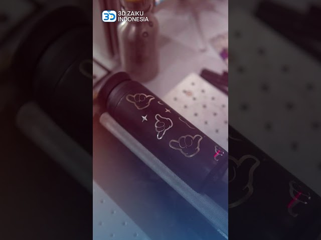 Marking Tumbler Proses Cepat Dengan Fiber Marking Laser