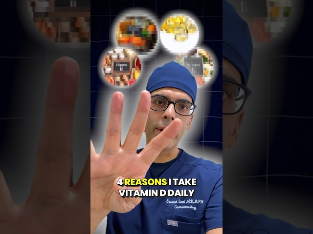 4 Reasons I take Vitamin D Daily as a Gastroenterologist ‼️ Doctor Sethi