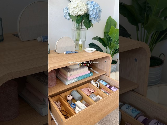 asmr organization🌺⭐️✨ #nightstand #organization #drawer #restock CleanTok #inspo #aesthetic #asmr