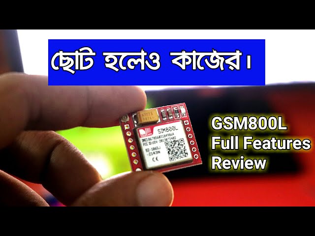 GSM SIM800L Module Full Features and Review