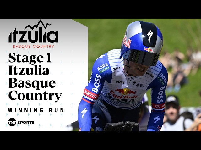REMARKABLE TIME! ⏱️ | Men's Stage 1 2026 Itzulia Basque Country Winning Run | TNT Sports Cycling