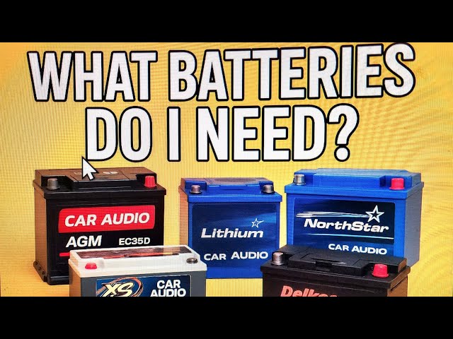 What Batteries / Alternator do I need for my car audio system?@TrunkThunderLithium
