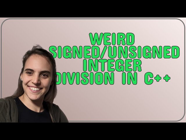 Weird signed/unsigned integer division in C++