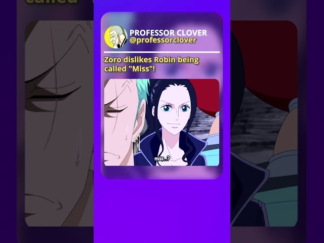 Zoro and Robin #shorts #onepiece