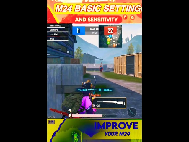 M24 Basic settings 😱😲😳 #music #shortsfeed#bgmi#tdmgaming #pubgmobile#bgmitdmlive#gaming #tdmmusic#