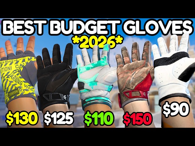 The BEST BUDGET Gloves Under $150 in 2026 (CS2 Budget Glove Skins)