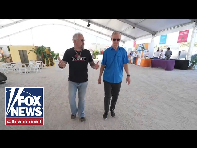 Steve Doocy joins Guy Fieri at the South Beach Wine & Food Festival